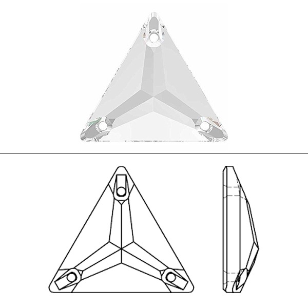 ե #3270 Triangle Sew-on Stone ꥹ 22mm 1γ 