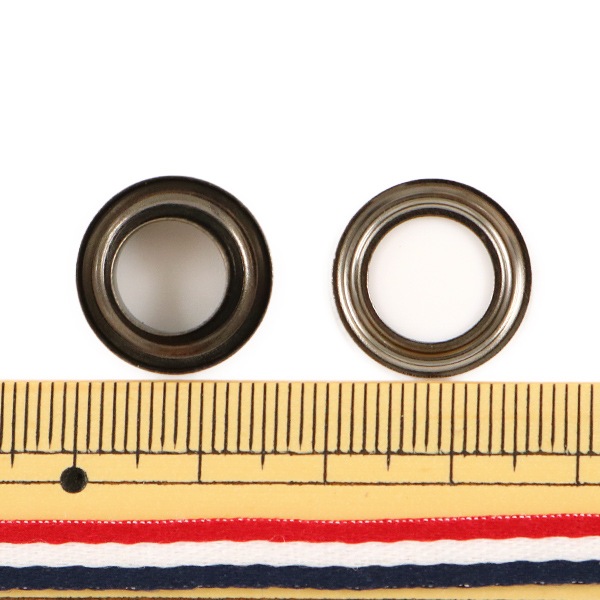 レザー金具 『ハトメリング #23 黒N 20個入り 75542-10