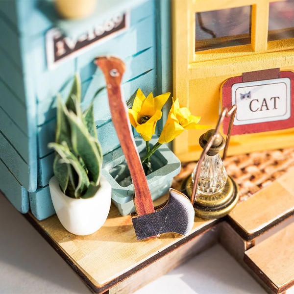 工作キット 『ミニチュアハウス 木の小屋 DGM03』 工芸,木工,キット