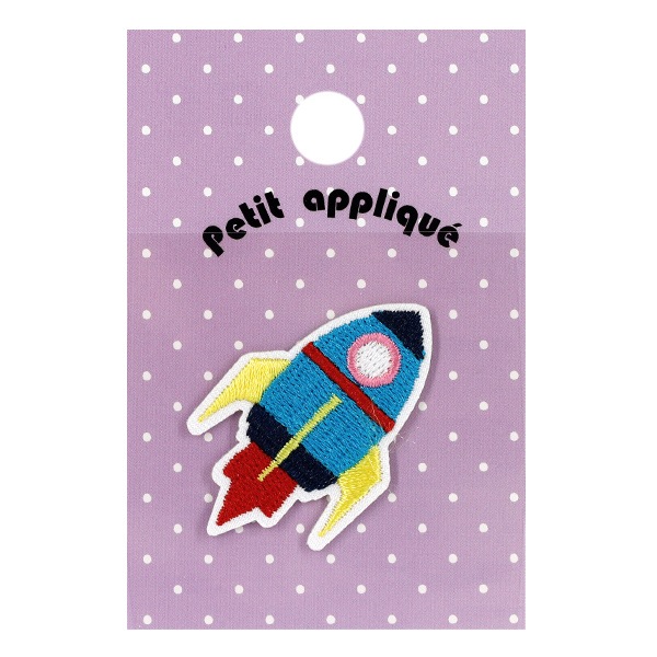 ワッペン 『刺しゅうワッペン ロケット WP-012』 雑貨,ワッペン