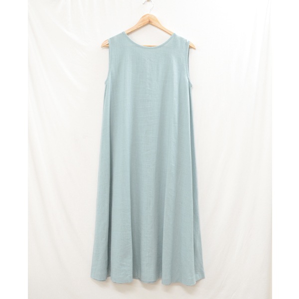 限定SALE】ワンピース 『とろみリネンブレンド 後リボンのA
