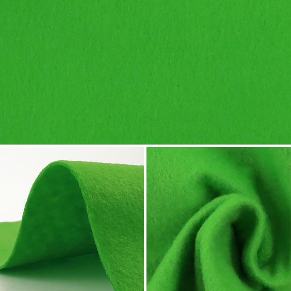 ユザワヤ　ウォッシャブルフェルト10本　緑 数量5から】 生地 『ウォッシャブルフェルト YS-143