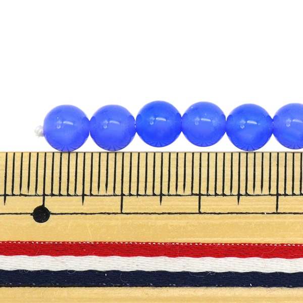 アクセサリー素材 『天然石ラウンド ブルーメノウ 約6mm 16個入り