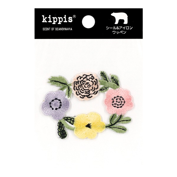 ワッペン 『kippis (キッピス) ワッペン 花冠 KPWP-02』 雑貨,ワッペン