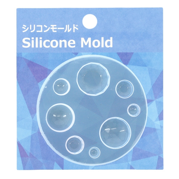 レジンモールド 『シリコンモールド ミニカボション2 MO-69』 ビーズ