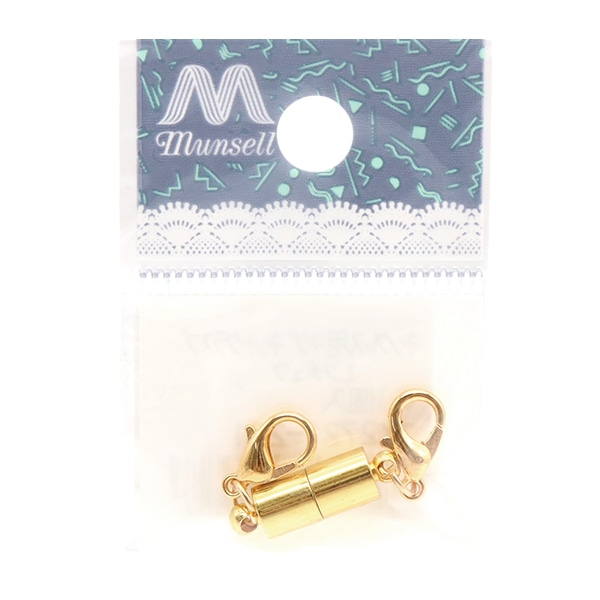 手芸金具 『ネックレス用マグネットクラスプ 円柱 ゴールド TK2721-201