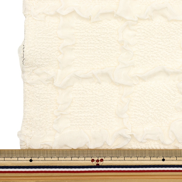 生地 『エンボス格子 トレンドファブリック カットクロス 約