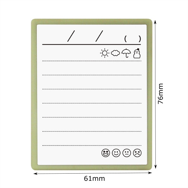 スタンプ 『NOTE stampセット 日記 0593-001』 こどものかお