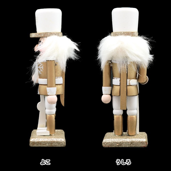 クリスマス雑貨 『オブジェ くるみ割り人形 兵隊A ゴールド S CMG