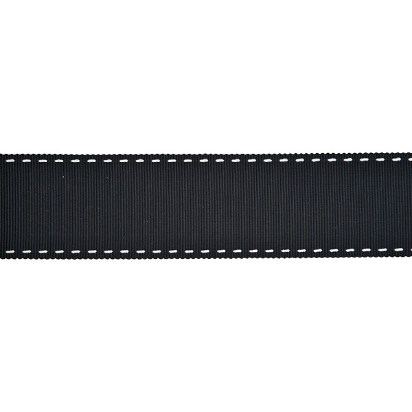 数量5から】 リボン 『ステッチグログランリボン 4649K 幅約3.6cm 3番