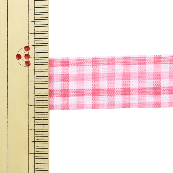 数量5から】 リボン 『キャンディチェック 1445 幅約2.2cm 14番