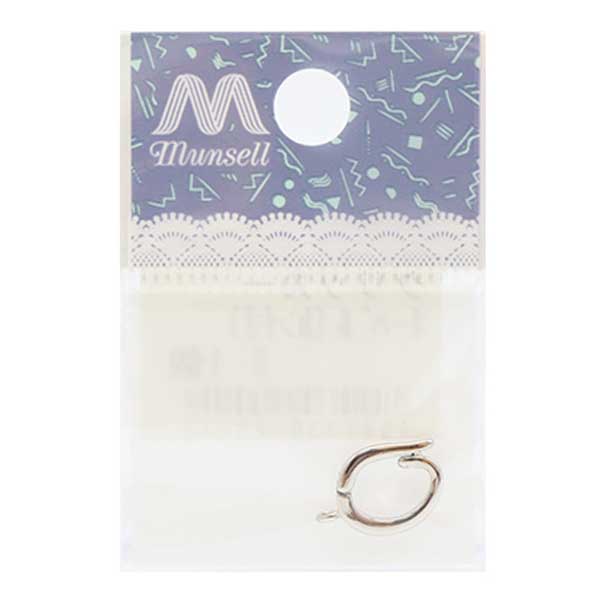 手芸金具 『クリッカー オーバルカン付き シルバー 1個入り』 ビーズ