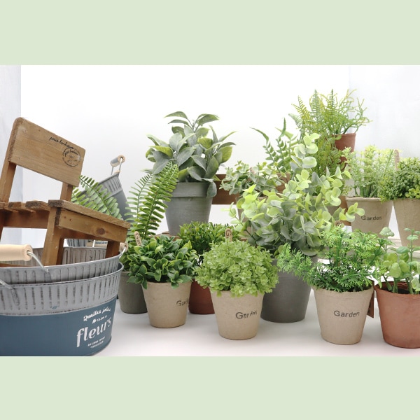 造花 シルクフラワー 『フェイクグリーン アソート3種セット Sサイズ