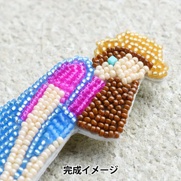ビーズセール】 ビーズキット 『おでかけブローチキット ピクニック