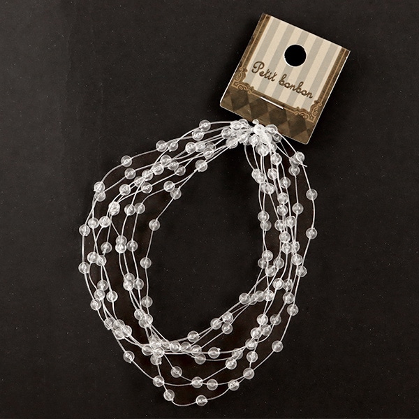 アクセサリー素材 『パールコード 4mmパール クリア GN-14-20S-4