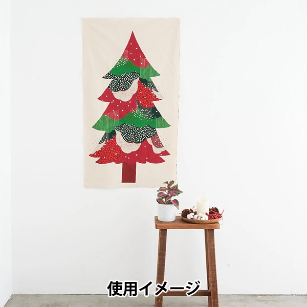 秋冬生地セール】 生地 『echino (エチノ) 綿麻キャンバス クリスマス