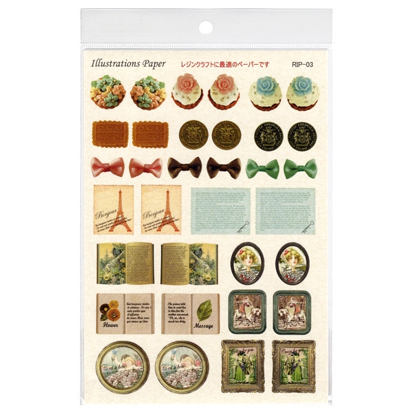 イラストペーパー 『イラストペーパースイーツ&フレーム RIP-03