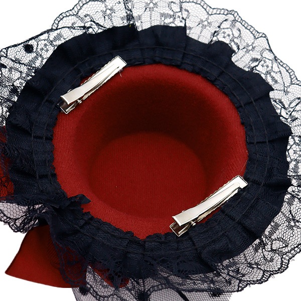 Musee du Chocolat ミニハット アクセサリー 『ミニハット リボン付き ブラック MH2414』 服飾