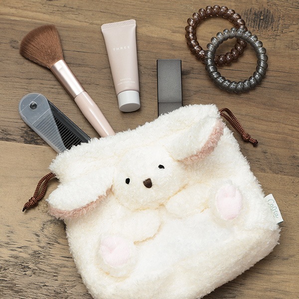 巾着　ポーチ　新品未使用　うさぎ　青系 Amazon.co.jp: 可哀想に！ うさぎ 巾着ポーチ 全3種 約20cm