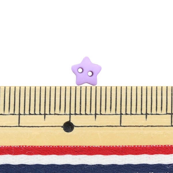 ミニチュアクラフト 『ミニチュアパーツ マット2穴星ボタン 色アソート