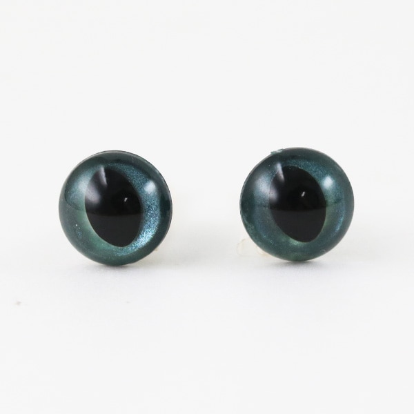 キャッツアイページ  イヤリング・ヘアゴム 6点 手芸 目 パーツ 『キャッツアイ 金 7.5mm 8個入 CAT EYES B1-JA