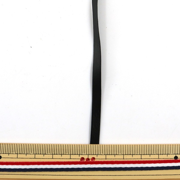 手芸レース 『牛ソフトレース 5mm幅 10本入り 黒 3505-03』 LEATHER