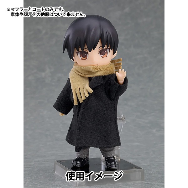 ドール パーツ 『ねんどろいどどーる コート&マフラー ブラック