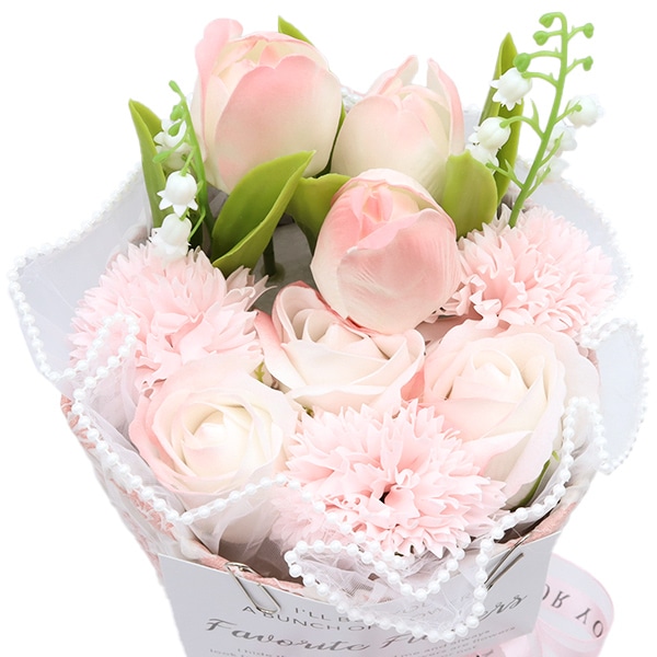 既製品 『ワンホンブーケ ピンク ジャガード YQ-5』 フラワー,シルク