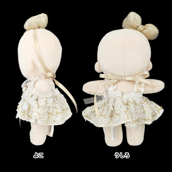 れいぴ　ぬい　衣装　白 ぬいぐるみ衣装 『mpa select ドレスセット Mサイズ ゴールド MPA-135B