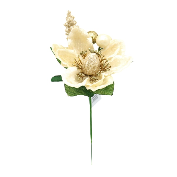 造花 造花 シルクフラワー 『メタリックナローリーフ シルバー XE-8276