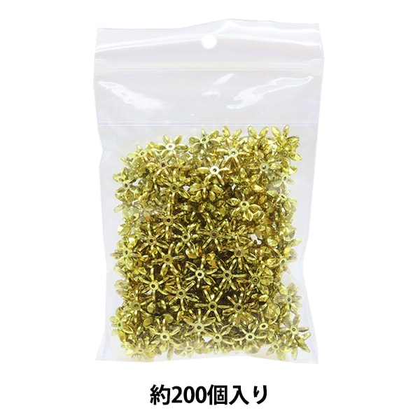 ビーズ 『フラワービーズ ピンクMIX 14mm 約200個入り 10-4402