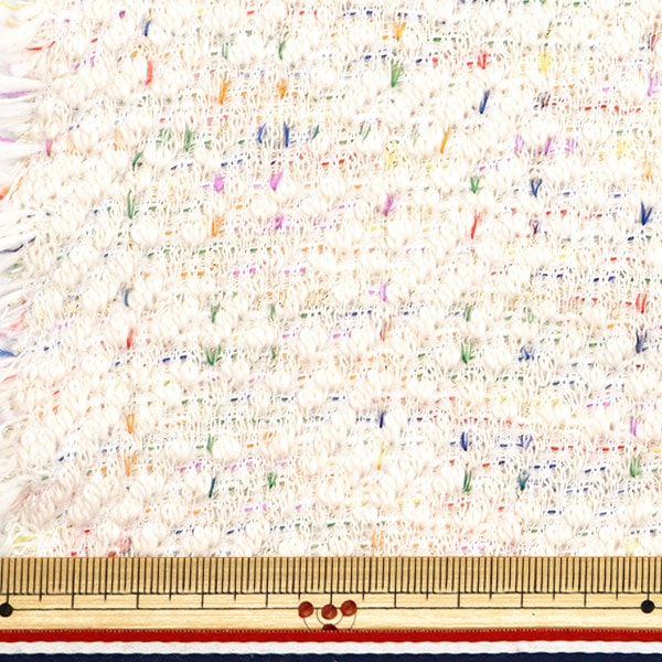 数量5から】 生地 『ニットツイード カラフル ZQ2347-2』 【ユザワヤ