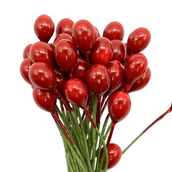 リースパーツ 『赤実 約7mm 36本入り XM-113』 大前 フラワー,シルク