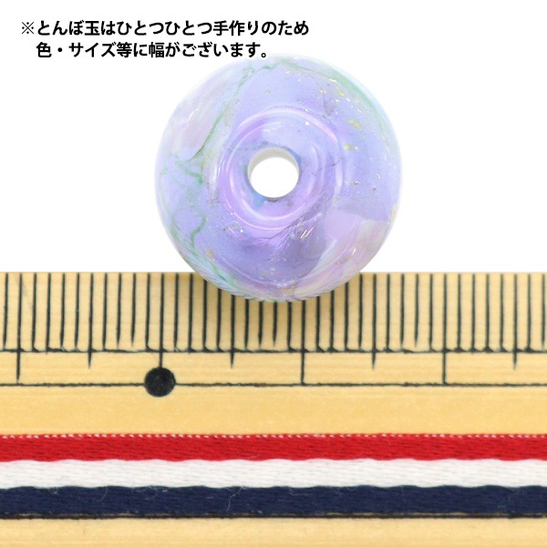 アクセサリー素材 『とんぼ玉 涼夏 紫 MOR』 ビーズ,パックビーズ 