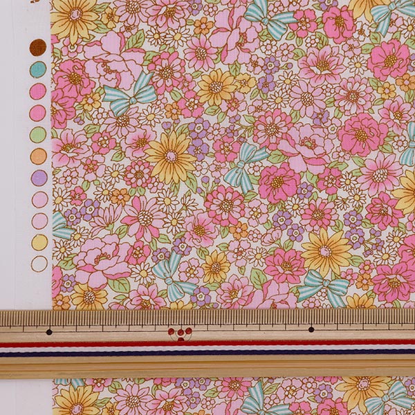 数量5から】 生地 『スケア 小花柄 SQ1014-2A』 【ユザワヤオリジナル