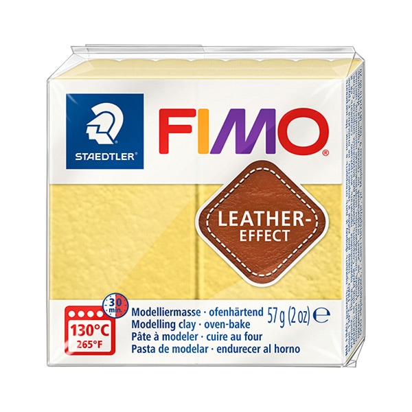 樹脂粘土 『FIMO LEATHER EFFECT (フィモレザーエフェクト) サフラン