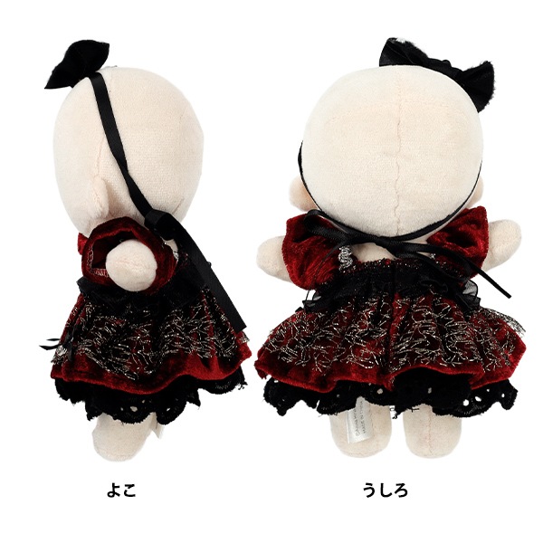 【専用出品】ぬいばセット ぬいぐるみ衣装 『mpa select ドレスセット Mサイズ ブラックレッド