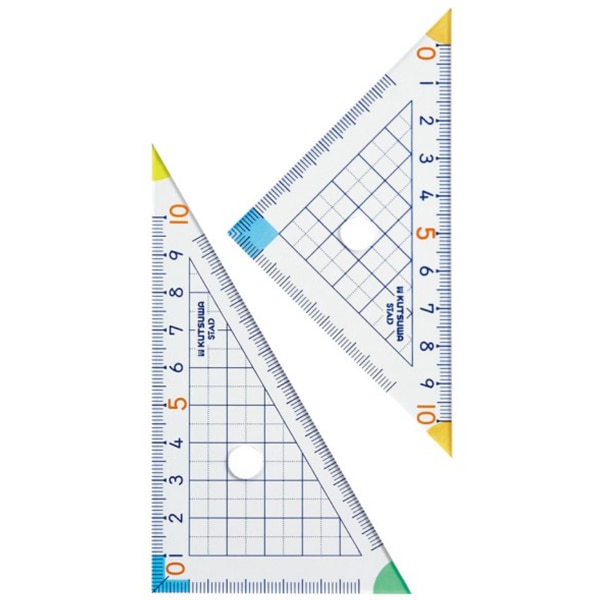 専用！3枚 文房具 『算数三角定規 HA12A』 KUTSUWA クツワ 画材・文具,文具