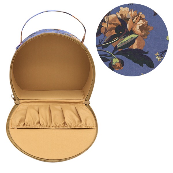 収納ケース 『リバティ・ファブリックス バニティボックス 半円型 VA3