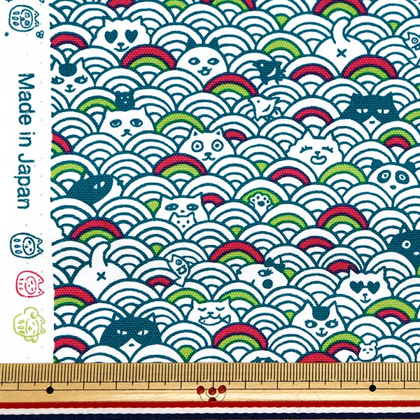 数量5から】 生地 『オックス 青海波 グリーン AI-QW-GN』 生地,サイズ