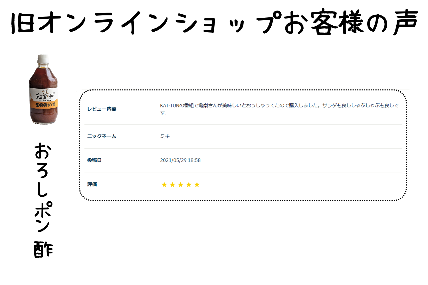 ゆずおろしポン酢