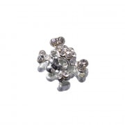 ゆずネイルパーツ｜メタルストーンスカル10個|ネイリスト向け商材