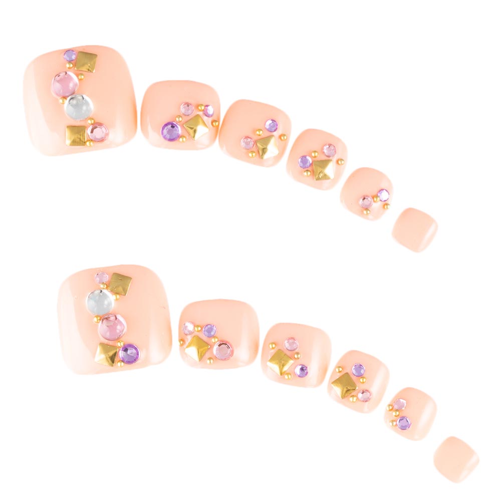 ゆずネイル｜ネイルチップ  オレンジ系 夏 海（G03011-P-SPK）