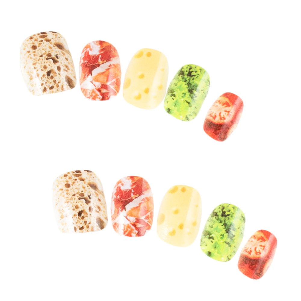 ゆずネイル｜ネイルチップ  マルチカラー ポップ・個性的（I02003-Q-C）