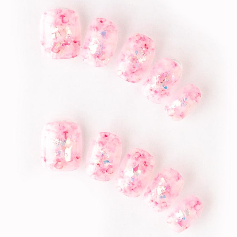 サクラいっぱいのキラキラネイル（K03002-Q-C）