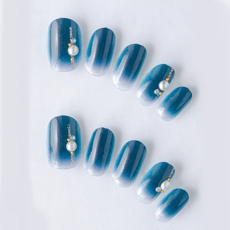 クリアネイビーに大きめパール（K04008-R-CNB）