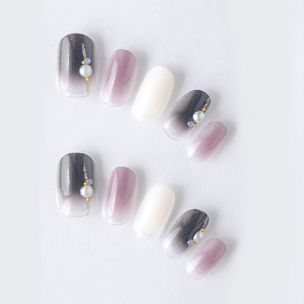 クールマルチカラーに大きめパール（K04008-R-C）