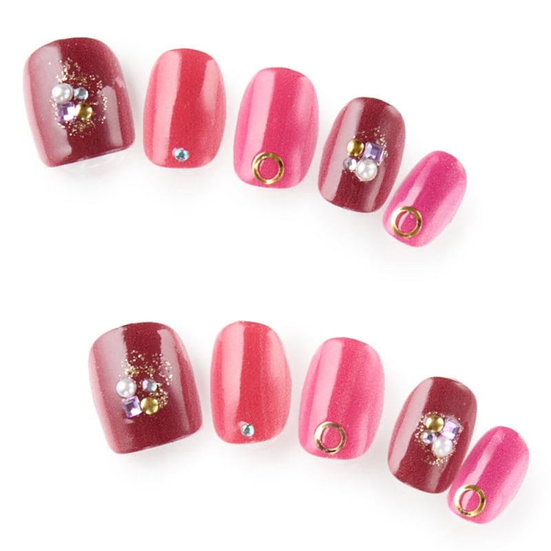 ビジューとボルドー系マルチ（J04017-Q-C）