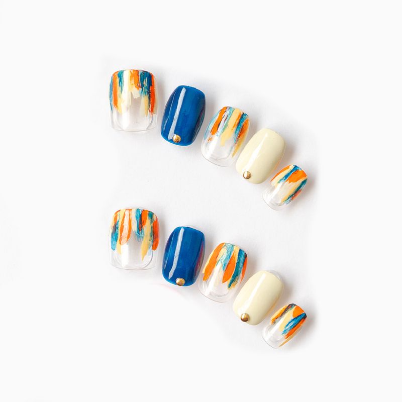 ゆずネイル｜ネイルチップ レッド系 ポップ・個性的（H10007-R-C