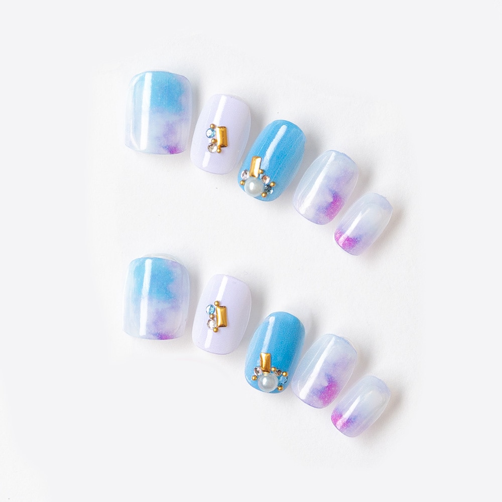 ニュアンスブルーとパープルビジュー（K04006-Q-CC）